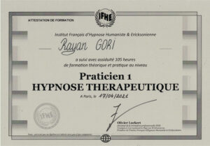 Diplôme en Hypnose thérapeutique IFHE hypno-alchimiste