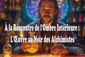 Image symbolisant l’introspection et l’alchimie de l’ombre intérieure