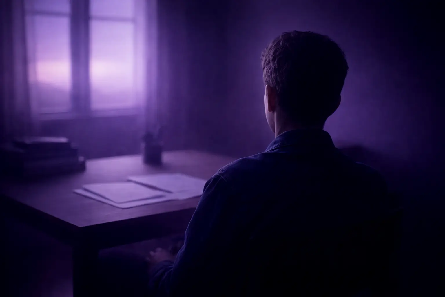 Hypnose préparation aux examens : étudiant concentré vu de dos, symbolisant une nouvelle manière d’apprendre