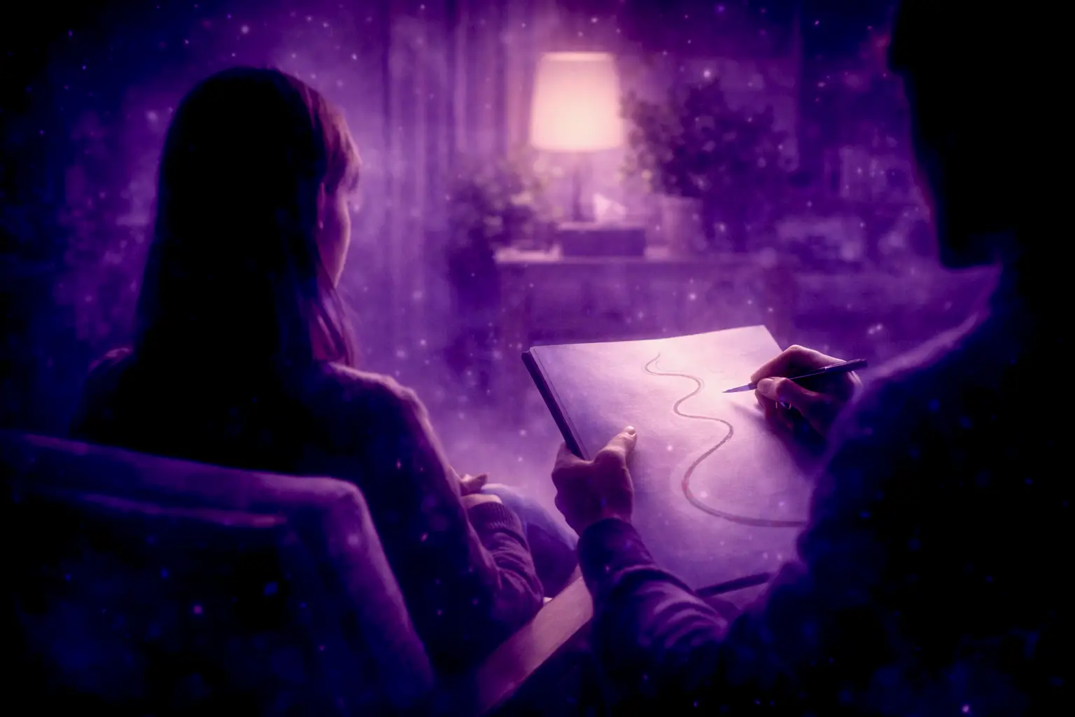 L’hypnose un état naturel : personne absorbée illustrant un état de concentration profonde