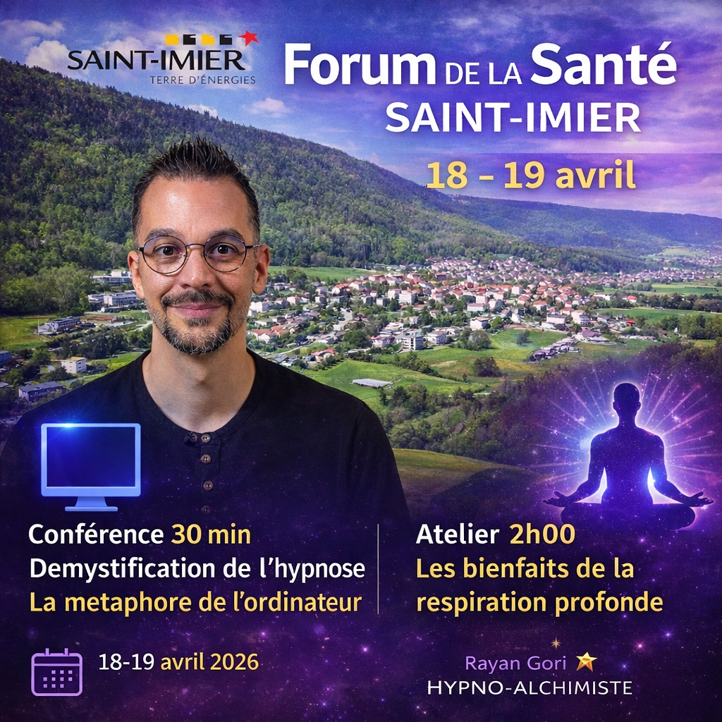 Interventions Hypno-Alchimiste – Forum de la Santé 2026 à Saint-Imier